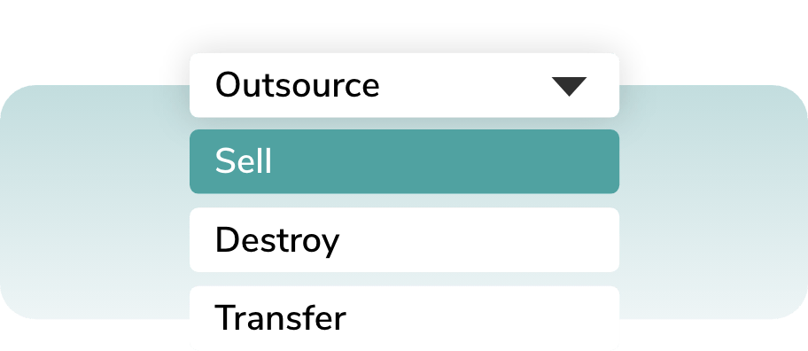 nova find money process en Graphic. Shows the possibility of selling, destroying or transferring a find.